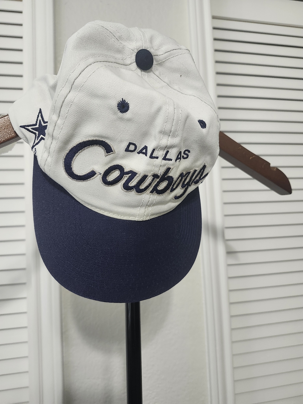 Dallas Cowboys White and Navy Baseball Cap